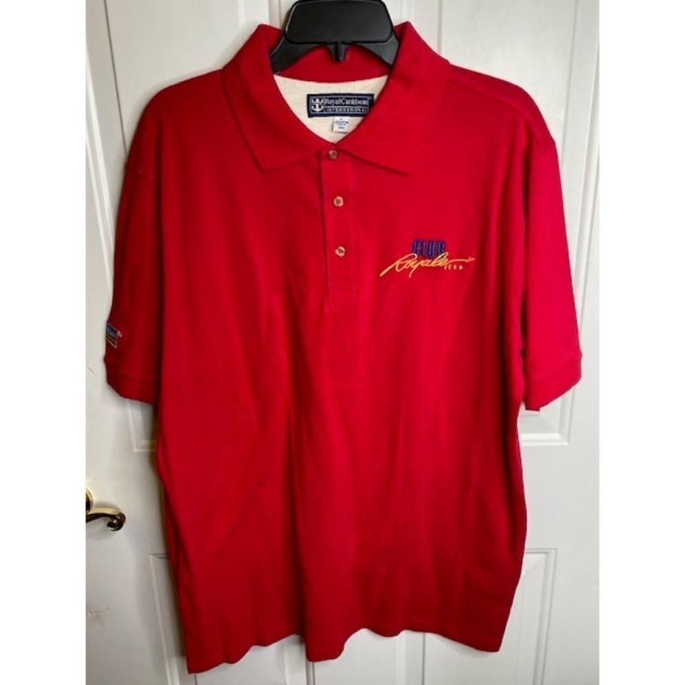 Vintage Royal Caribbean International Club Royale‎ Polo Shirt Size Large New